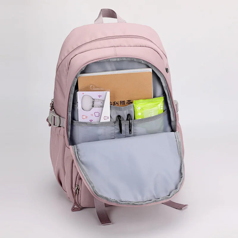 Sac À Dos Scolaire Kawaii Fille Ado – Grand Cartable Collège Lycée Laptop Voyage