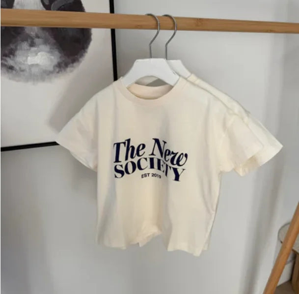 Ensemble Été Enfant T-Shirt + Short – Tenue Princesse Garçon Fille Manches Courtes Casual