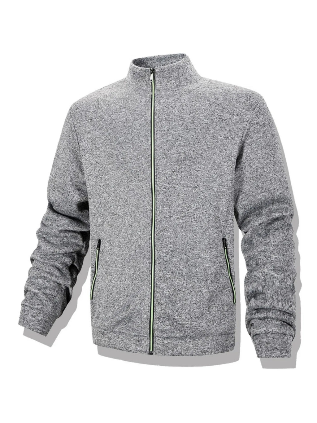 Veste Sweat Homme Zippée Intégrale Col Montant Coupe-Vent Chaud Casual Outdoor Automne Hiver Confortable Élégante Intemporelle – Veste Sweat Premium Zippée Col Montant | Mode Homme Outdoor Automne Hiver Premium