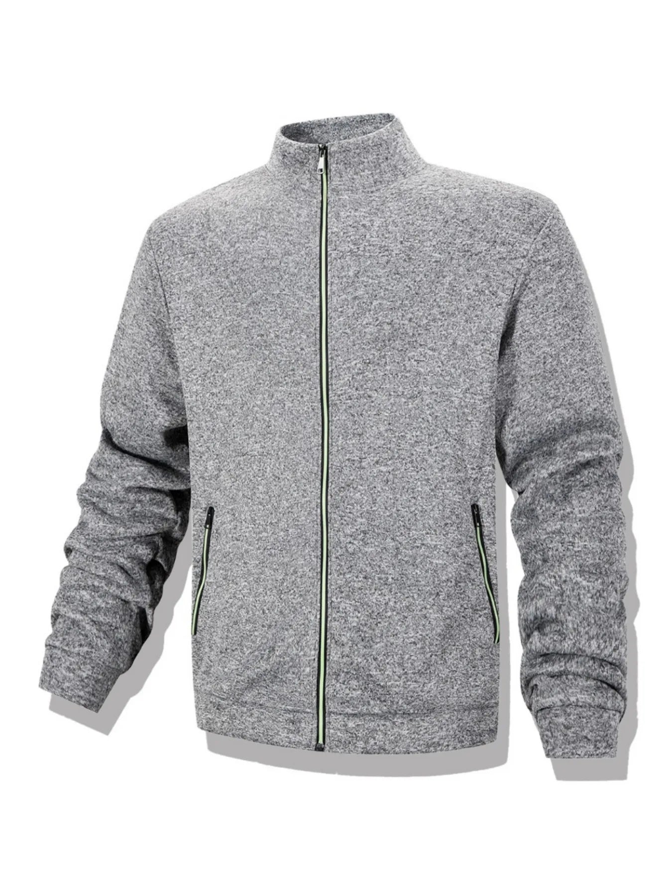 Veste Sweat Homme Zippée Intégrale Col Montant Coupe-Vent Chaud Casual Outdoor Automne Hiver Confortable Élégante Intemporelle – Veste Sweat Premium Zippée Col Montant | Mode Homme Outdoor Automne Hiver Premium