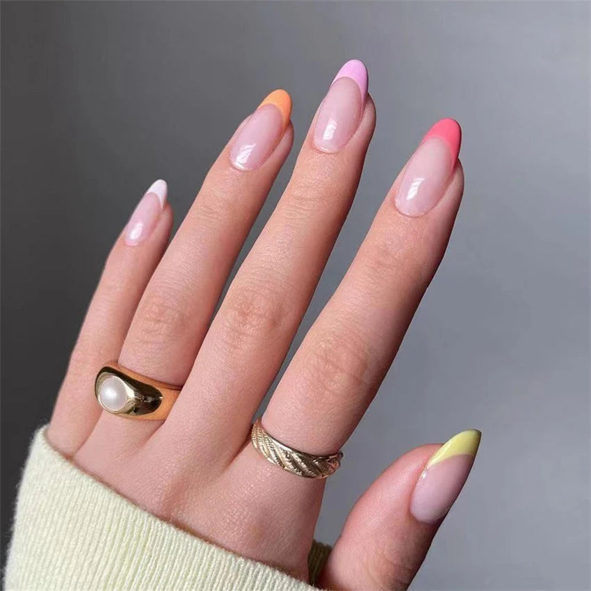 24 Faux Ongles Ballerina & Coffin Amovibles – Manucure Prête à Porter, Forme Amande & Coffin | Décoration Ongles Femme & Fille