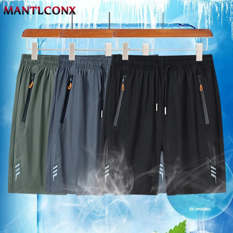 Short Homme Plage Sport Séchage Rapide Uni – Jogging Running Poches Zip Léger Loose Été | Mode Homme Outdoor Natation