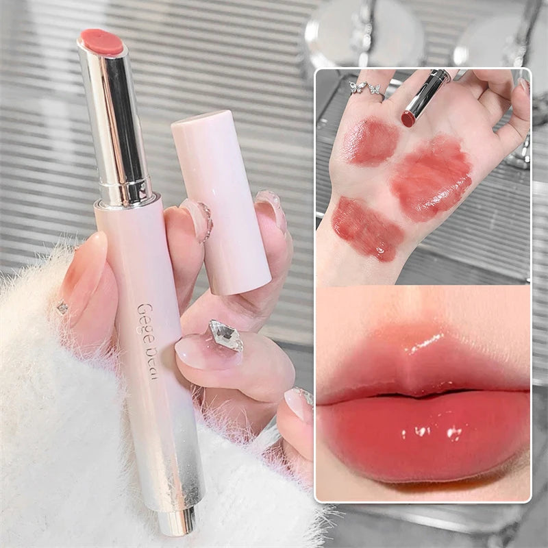 Gloss Jelly 6 Couleurs Miroir Hydratant – Rouge à Lèvres Solide Brillant Teinture Maquillage