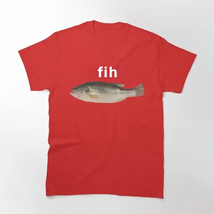 T-Shirt Homme Mème Poisson Humour Harajuku Oversize Manches Courtes Été Y2K Casual Funny Tendance Confortable Viral – T-Shirt Humour Premium Mème Poisson Harajuku Oversize Y2K | Mode Homme Pop Culture Humour Premium