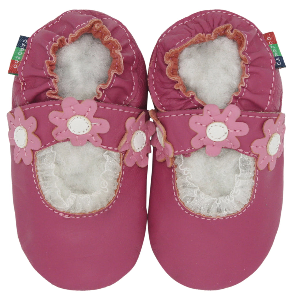 Chaussures Bébé Cuir Mouton Souple Antidérapantes – Premiers Pas Unisexe 0-24 Mois Carozoo