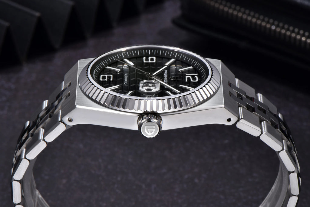 Montre Homme Luxe PAGANI DESIGN 2026 Automatique Cadran 3D Losange Verre Saphir – Business Fashion