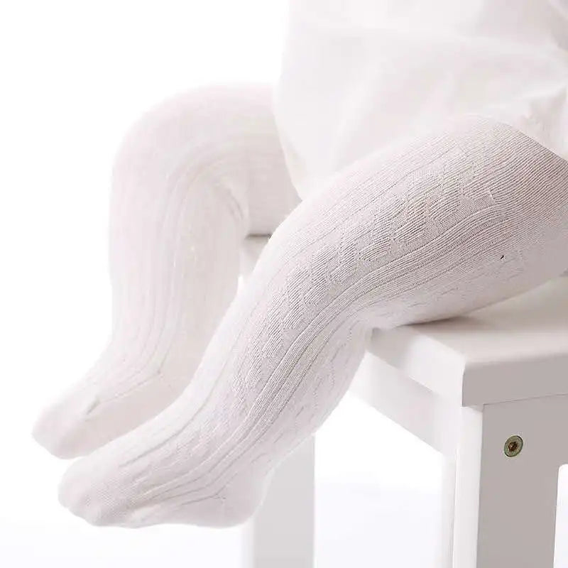 Strumpfhose Mädchen Baumwolle Netz Gestrickt Atmungsaktiv – Warme Strümpfe Frühling Herbst Winter Kleinkind 0-8 Jahre