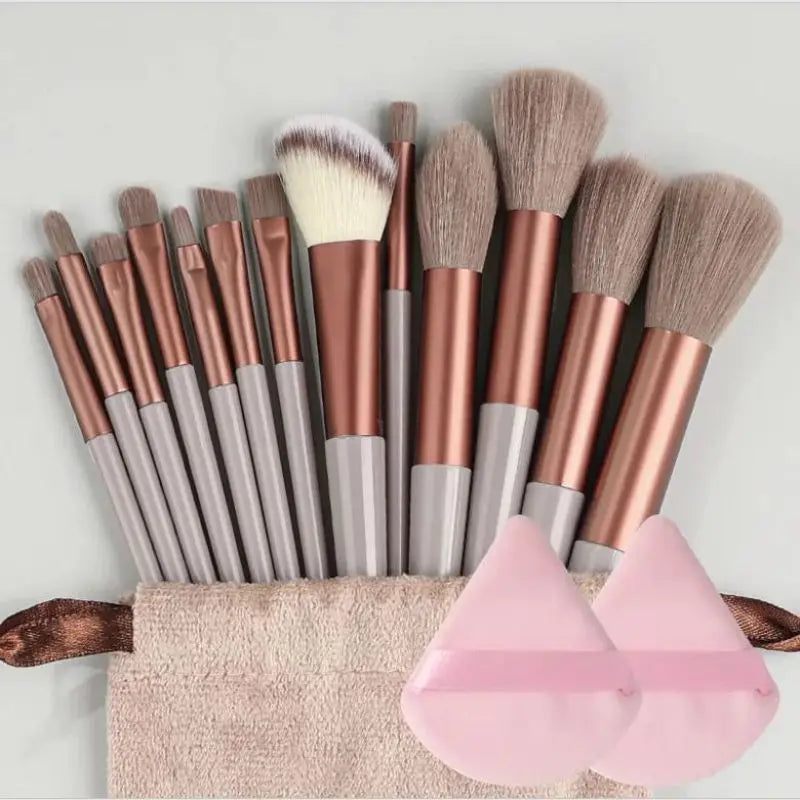 Set Pinceaux Maquillage Professionnel – Fond de Teint, Poudre, Fard à Paupières & Kabuki | Ultra-Doux & Précis