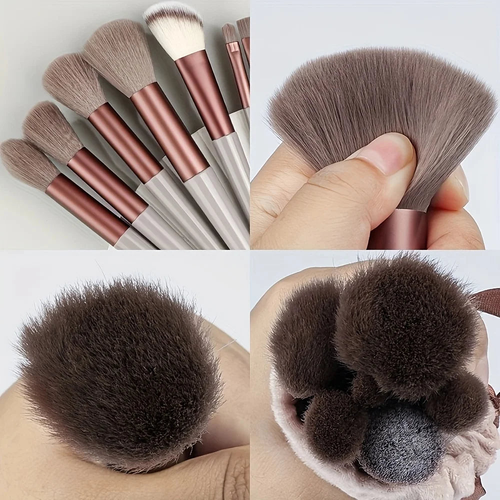 Set de Pinceaux Maquillage 13 Pièces - Synthétiques Premium