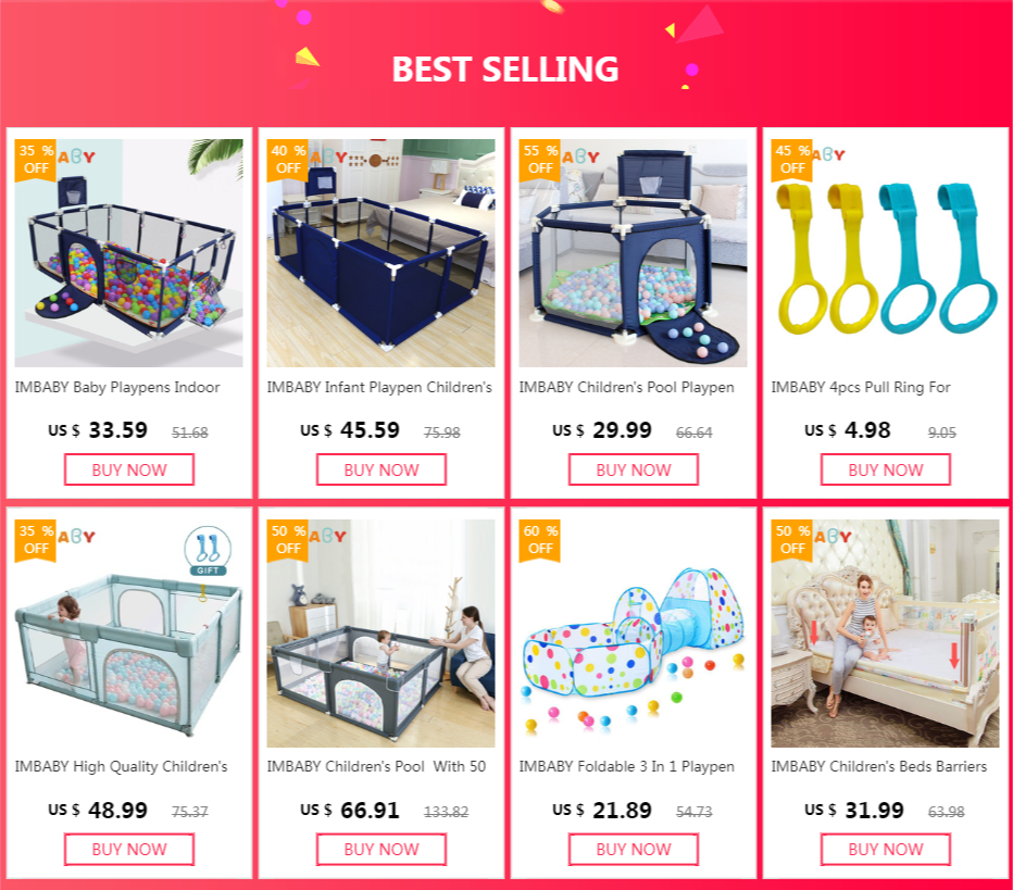 IMBABY Parc Bébé Sécurisé – Barrière de Protection Enfant | Piscine à Balles, Aire de Jeux Modulable Nouveau-Né