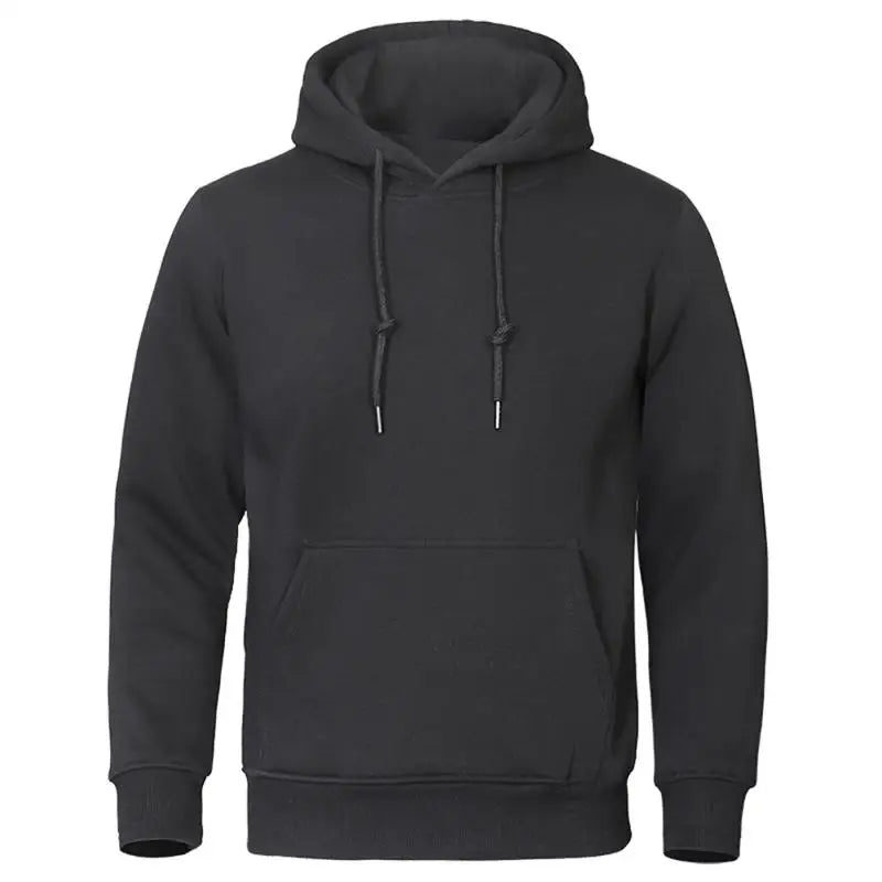 Sweat Homme Polaire Couleur Unie – Pullover Chaud Casual Streetwear Sport École Automne Hiver | Mode Homme Premium