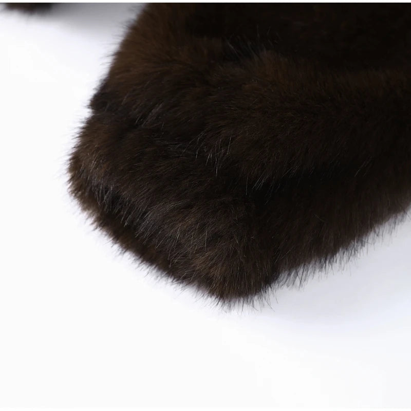 Manteau Fourrure Synthétique à Capuche Femme – Pull Oversize Chaud Marron | Mode Streetwear Automne Hiver