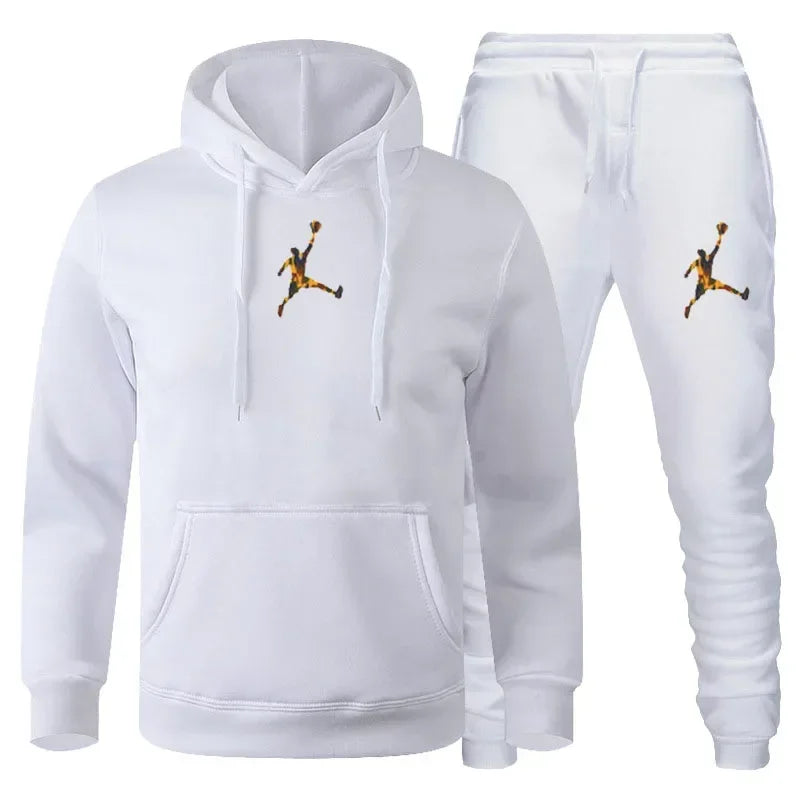 Ensemble Jogging Homme 2 Pièces Sweatshirt Manches Longues + Pantalon Casual Fitness Sport Automne Hiver Fashion Confortable Tendance Intemporel – Ensemble Jogging Premium 2 Pièces Sport Casual Automne Hiver | Mode Homme Sportswear Premium