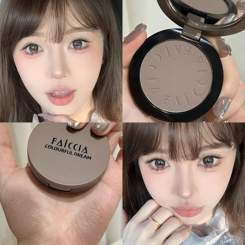 Palette Contouring Nez Mat – Gris Ciment & Brun | Maquillage Longue Tenue