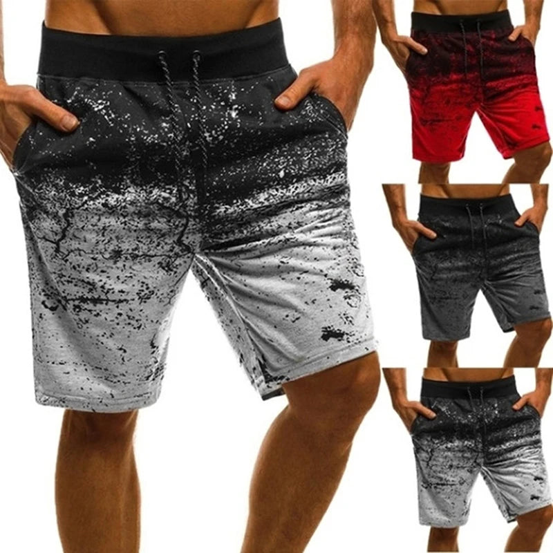 Short Homme Imprimé Jogger Hip Hop Slim Drawstring Casual Été Streetwear Sport Workout Outdoor Fashion Tendance Confortable – Short Jogger Premium Imprimé Hip Hop Slim | Mode Homme Streetwear Premium Été