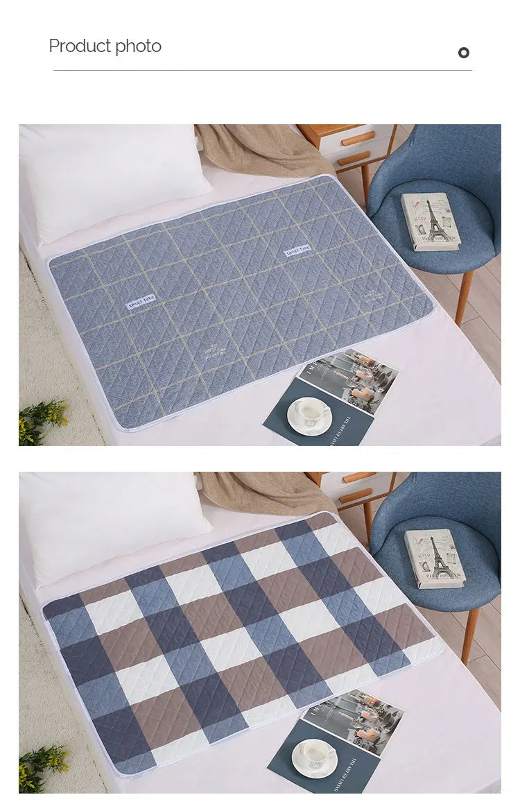 Alèse Imperméable Lavable Bébé Imprimé Cartoon – Protège-Matelas Respirant Anti-Fuite Toddler