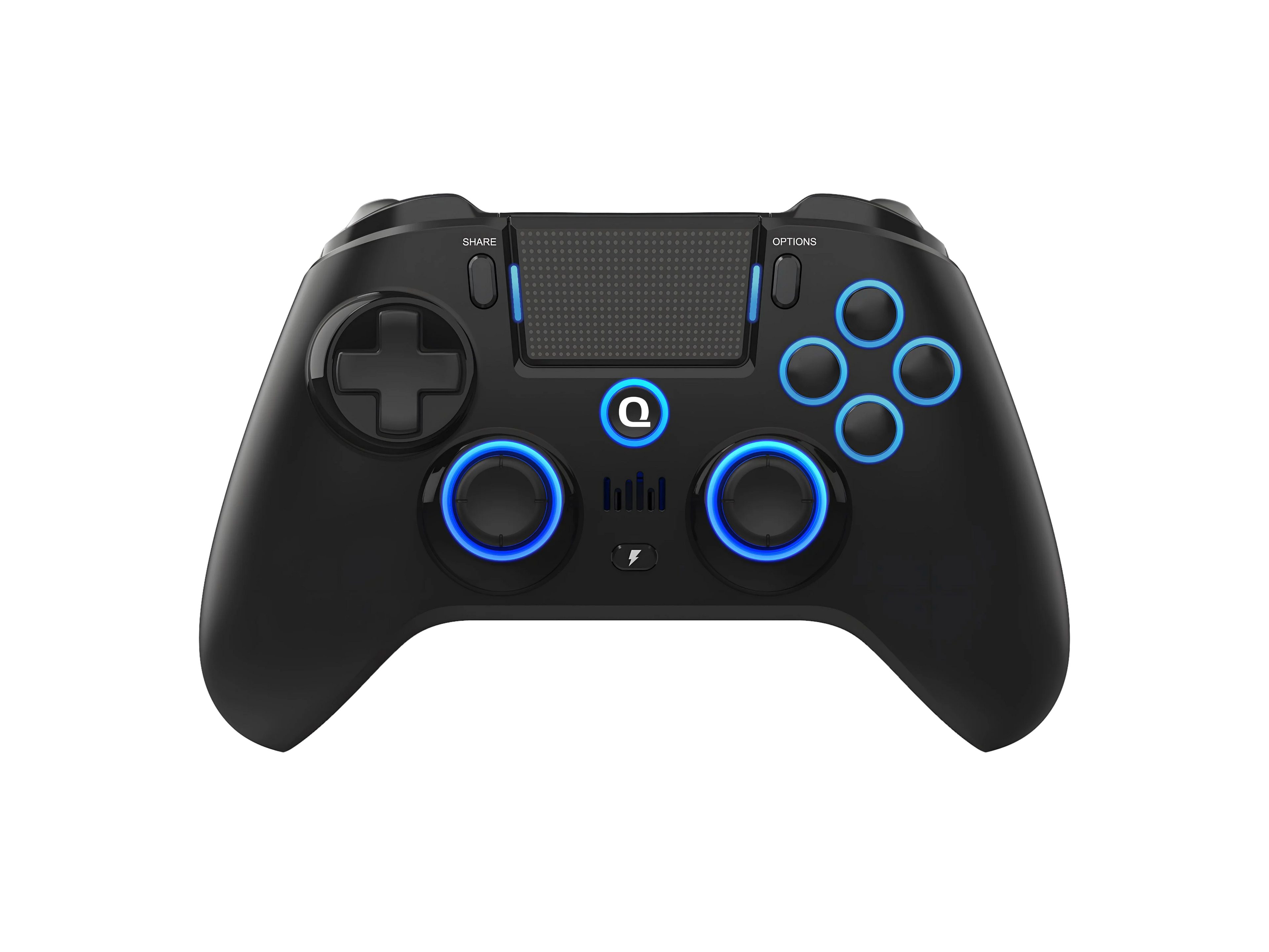 QRD Spark N5 Manette Sans Fil Bluetooth – Compatible PS4, PS3, PC, iOS & Android | Effet Hall & Vibration