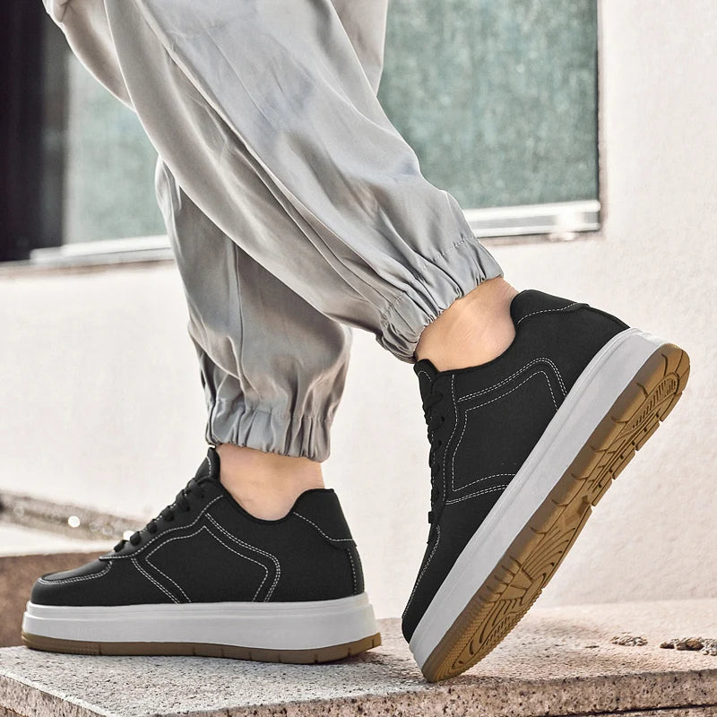 Chaussures Rehaussantes Homme 10/8/6CM Invisibles – Sport Blanches Grande Taille 37-44