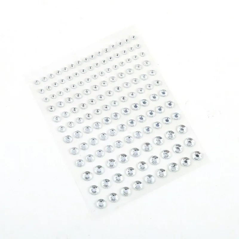 Stickers Strass Visage Jetables – Diamants Acryliques Crystal Larme & Yeux | Maquillage Scène & Festival