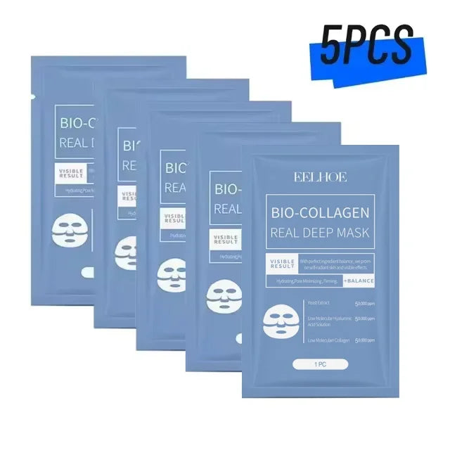 Koreanische Bio-Kollagenmaske – Anti-Falten, Lifting & Straffung der Haut