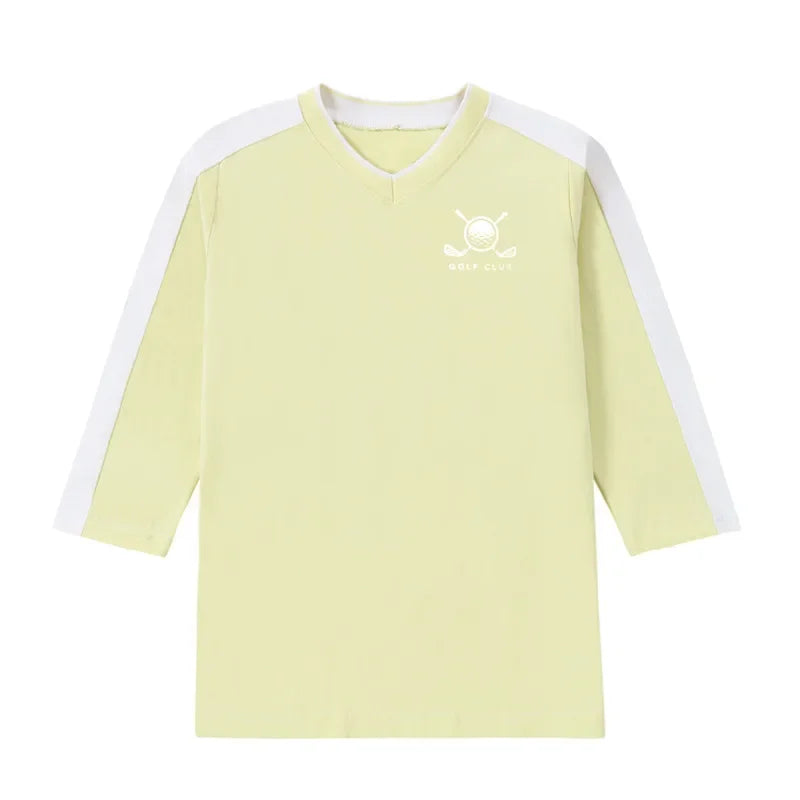 Tenue Golf Enfant Coton Plissé Unisexe – Ensemble Chemise Robe Sport Casual Famille Assortie SS 2025