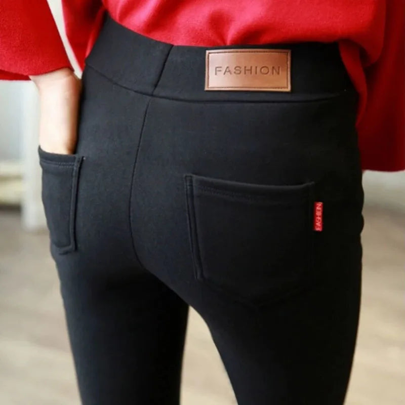 Jean Crayon Femme Noir Slim Stretch Style Coréen Taille Haute Longueur Cheville – Pantalon Denim Élégant Bureau | Automne