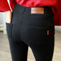 Jean Crayon Femme Noir Slim Stretch Style Coréen Taille Haute Longueur Cheville – Pantalon Denim Élégant Bureau | Automne