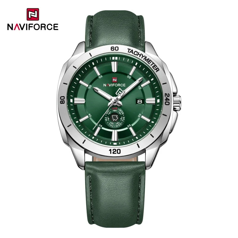 Montre Homme NAVIFORCE 2026 Quartz Cuir Sport Casual Jour Date – Élégante Fashion