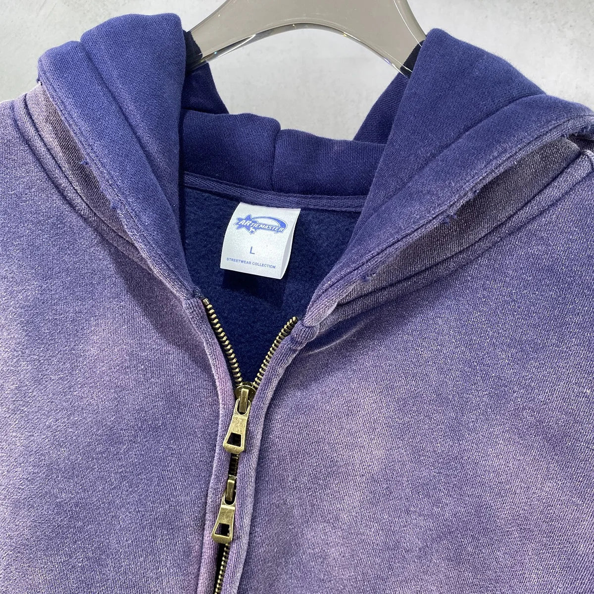 Hoodie Homme Oversize Zip Tie Dye Dégradé – Sweat Cardigan Peluche Loose Grande Taille Hiver | Mode Homme Premium
