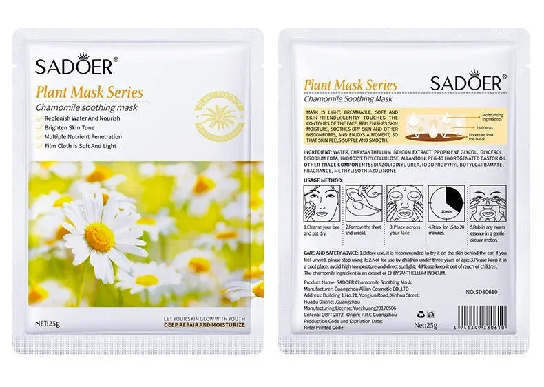 Set 8 Masques Visage Naturels - Hydratation & Fermeté K-Beauty