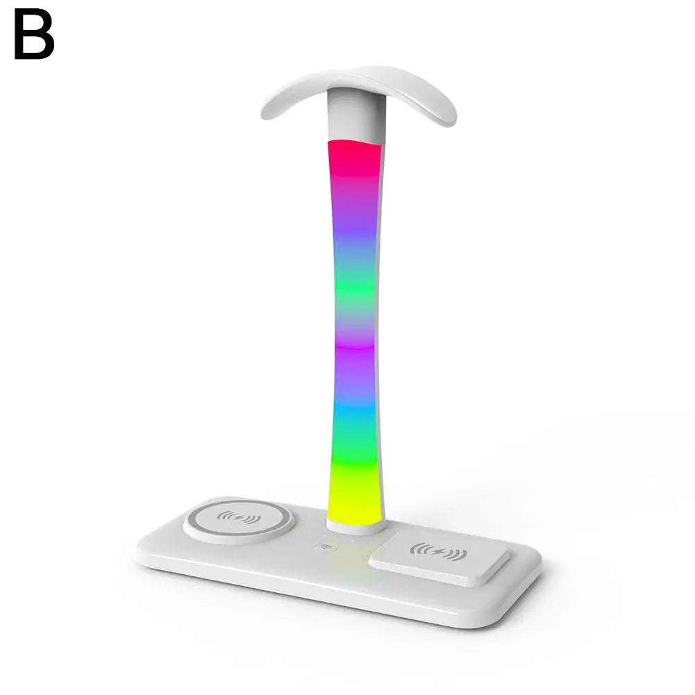 Support Casque RGB Chargeur Sans Fil – Lumière Atmosphère Coloris Dream USB Type-C