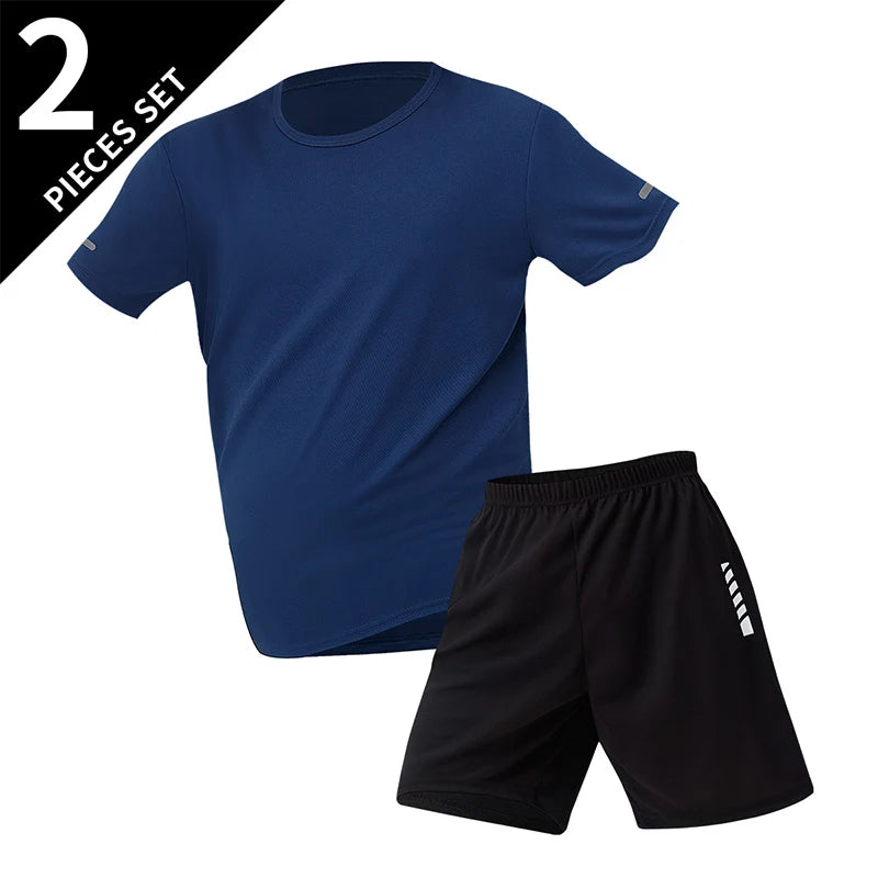 Ensemble Sport Homme Séchage Rapide Grande Taille T-Shirt + Short Lot 2/4/6 Pièces Loisirs Running Fitness Casual Ado – Pack Sport Économique | Mode Homme Sport Premium