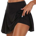 Jupe de Sport Femme 2-en-1 Séchage Rapide – Couleur Unie Tendance | Running, Yoga & Fitness Été | Outdoor Respirant