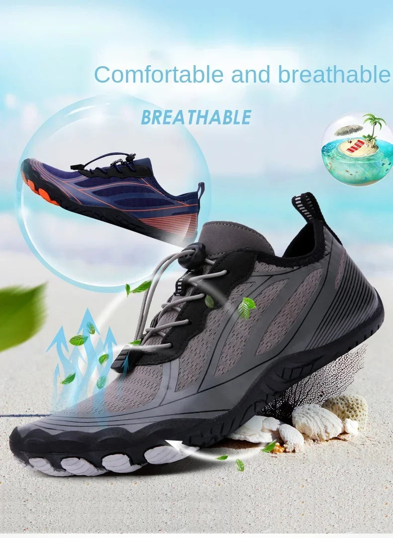 Chaussures Aquatiques 5 Doigts Unisexe – Respirantes & Antidérapantes | Plage, Natation, Fitness & Sport Été | Tailles 36-47