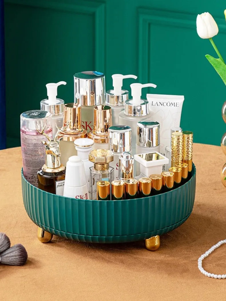 Organisateur 360° Rotatif Maquillage – Parfum Rouge à Lèvres Skincare Cosmétiques Cuisine