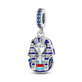 Charm Argent 925 Pendentif Croix, Ange, Pyramide & Pharaon – Breloque Spirituelle & Symbolique DIY | Compatible Bracelet Original | Bijou Personnalisé