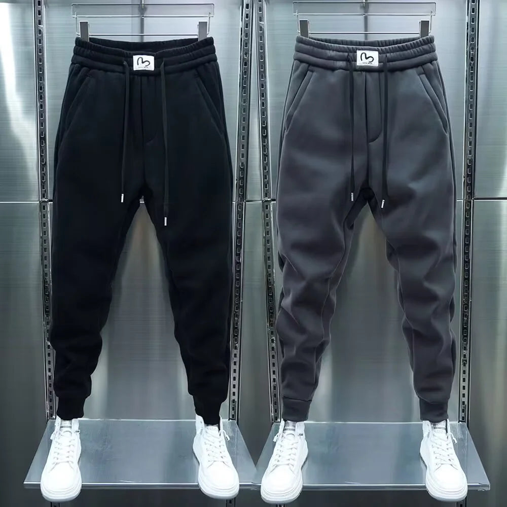 Jogger Sport Homme Style Coréen Cordon – Casual, Confortable & Tendance | Running, Gym & Fitness | Pantalon Noir