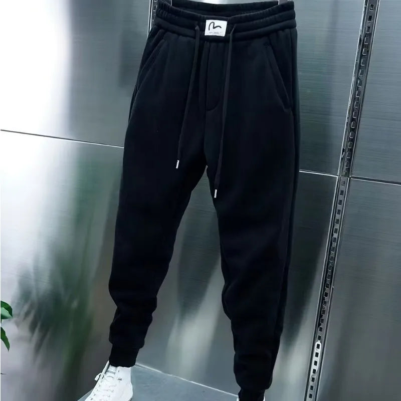 Jogger Sport Homme Style Coréen Cordon – Casual, Confortable & Tendance | Running, Gym & Fitness | Pantalon Noir