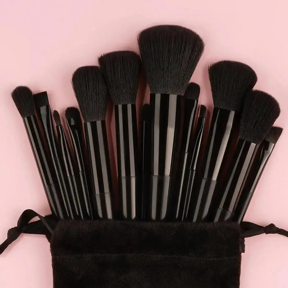Set Pinceaux Maquillage Professionnel – Fond de Teint, Poudre, Fard à Paupières & Kabuki | Ultra-Doux & Précis
