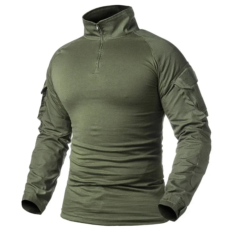 T-Shirt Tactique Homme Airsoft Combat Armée Paintball Chasse Respirant Outdoor Militaire | T-Shirt Tactique Outdoor Premium