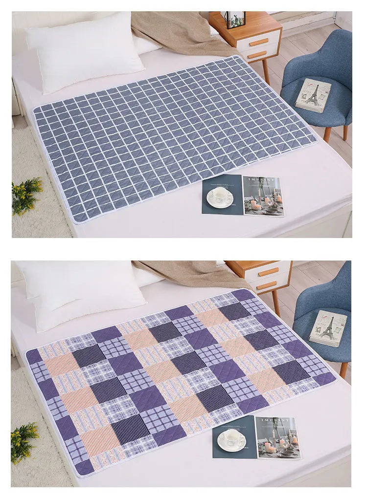 Alèse Imperméable Lavable Bébé Imprimé Cartoon – Protège-Matelas Respirant Anti-Fuite Toddler