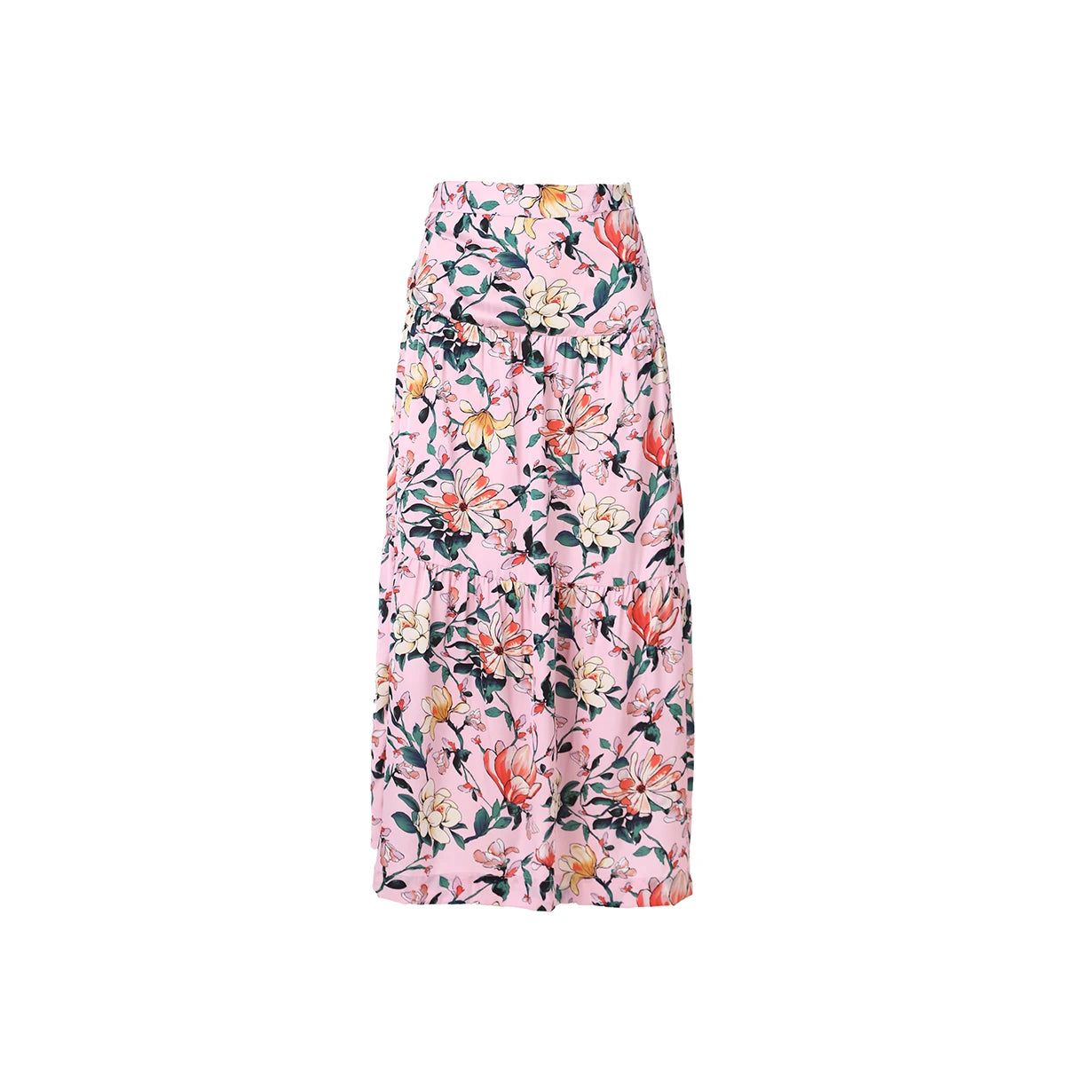 Robe Slip Satin Fleurie Rose Poudré Femme – Pull Tricoté Col V Élégant Jupe Printemps Été | AP 2025