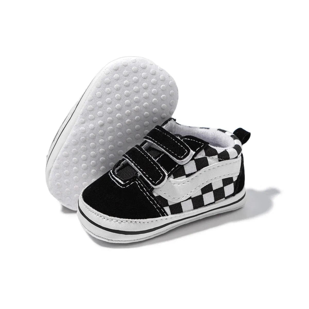Chaussures Bébé Toile Unisexe Semelle Antidérapante – Sneakers Premiers Pas Garçon Fille Casual