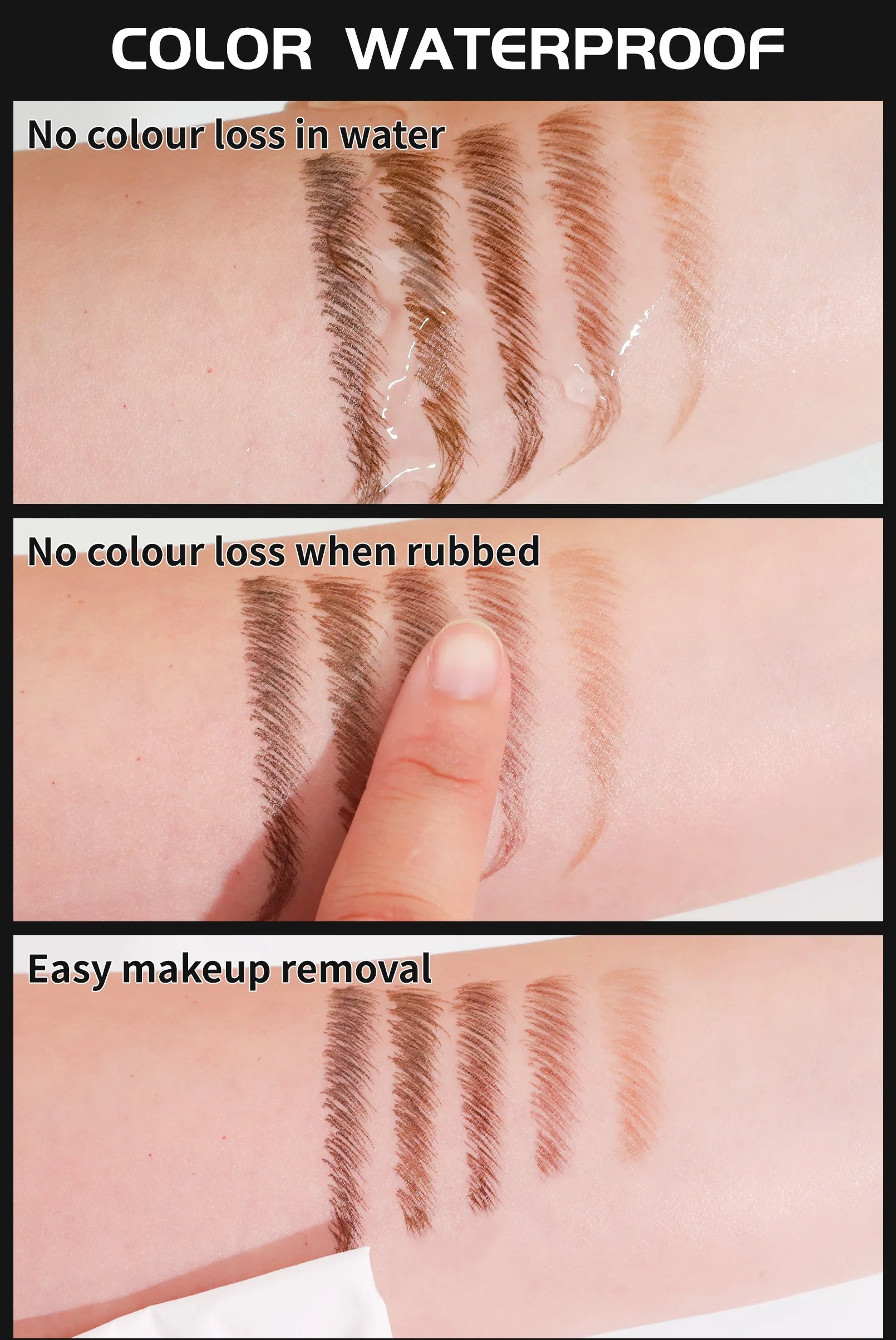 Crayon Sourcils Double Embout Waterproof – Liquide Courbé 2-en-1 Fourchette & Pinceau Précis | Maquillage Sourcils Longue Tenue