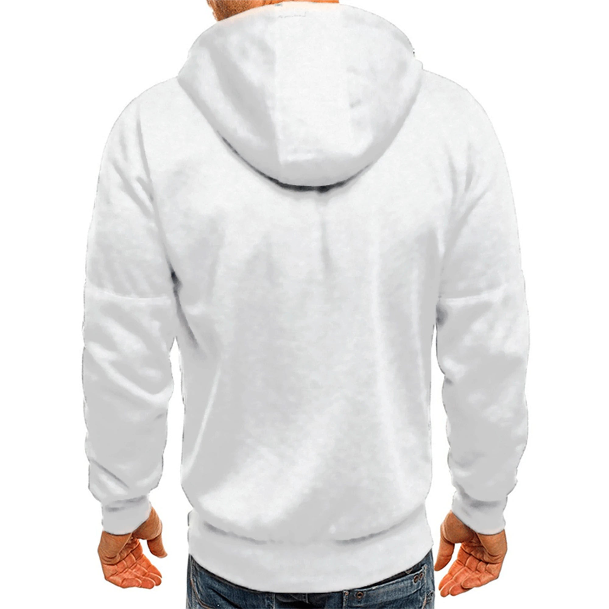 Hoodie Zippé Homme Couleur Unie – Veste Sport Casual Confortable Manches Longues Printemps Automne | Mode Homme Premium