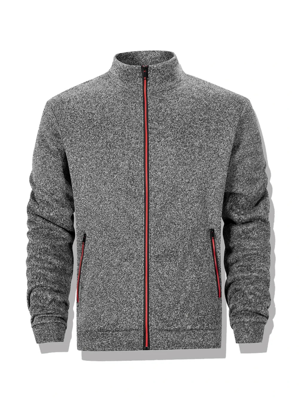 Veste Sweat Homme Zippée Intégrale Col Montant Coupe-Vent Chaud Casual Outdoor Automne Hiver Confortable Élégante Intemporelle – Veste Sweat Premium Zippée Col Montant | Mode Homme Outdoor Automne Hiver Premium