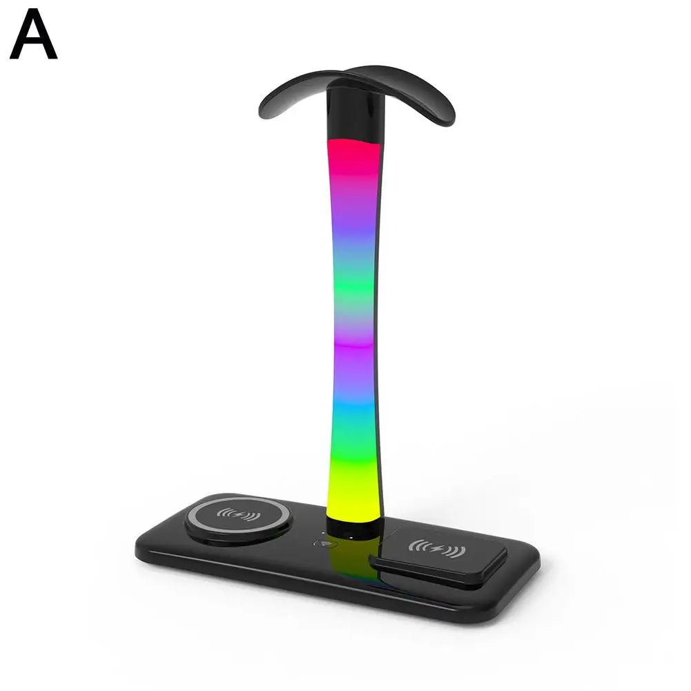 Support Casque RGB Chargeur Sans Fil – Lumière Atmosphère Coloris Dream USB Type-C