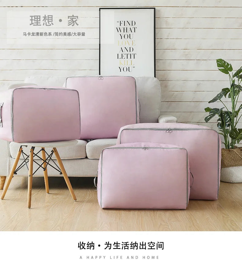 Sacs de Rangement Pliables Grande Capacité – Housse Anti-Humidité Vêtements Couettes Armoire