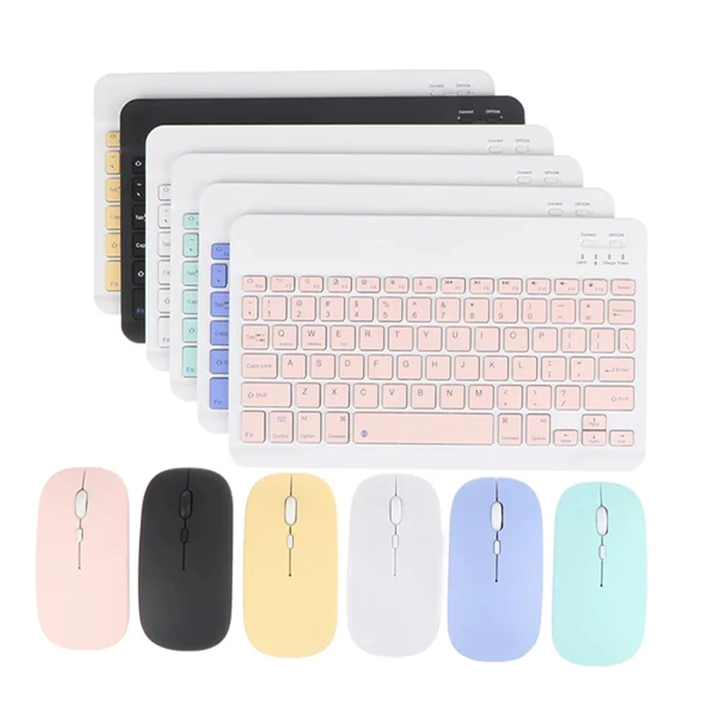 Kit Clavier & Souris Bluetooth Sans Fil Ergonomique – Compatible PC, Tablette & Home Office