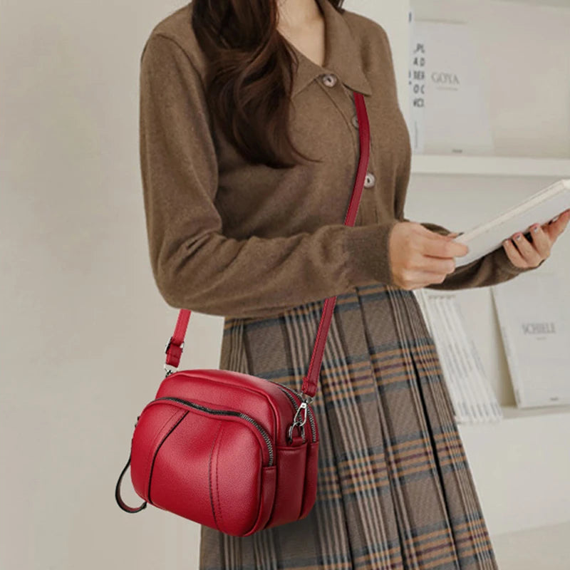 Sac à Main Femme Cuir Luxe – Pochette Bandoulière Élégante Mode Tendance
